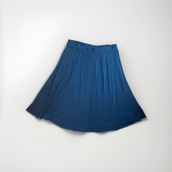 torrid Dresses & Skirts - Torrid Women's Size 2 (18/20 or 2X) A-Line Skirt Blue Modal Pull On Solid